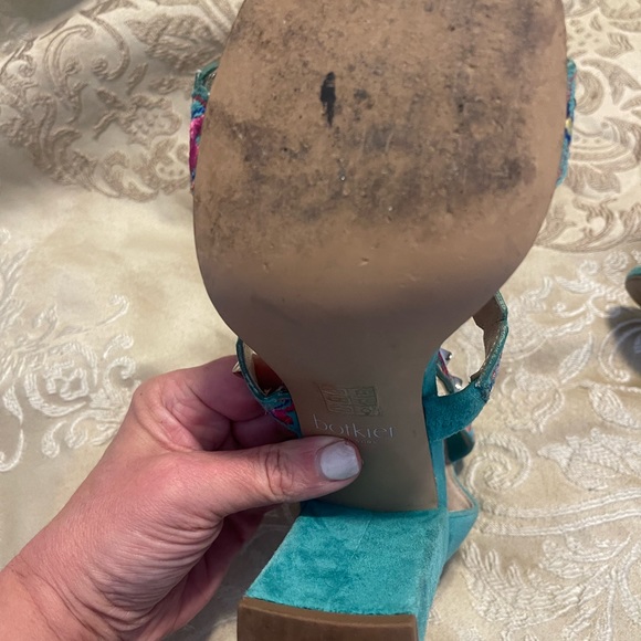 Size 9 botkier teal high heels used - Picture 8 of 8